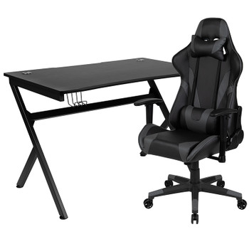 Flash Furniture Black Gaming Desk & Chair Set, Model# BLN-X20D1904-GY-GG