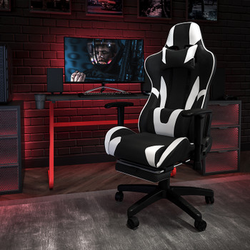 Flash Furniture Red Gaming Desk and Chair Set, Model# BLN-X30RSG1030-BK-GG 2