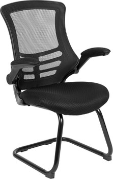 Flash Furniture Black Mesh Sled Side Chair, Model# BL-X-5C-GG