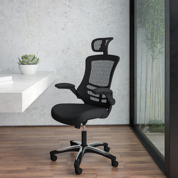 Flash Furniture Black High Back Mesh Chair, Model# BL-X-5H-GG 2