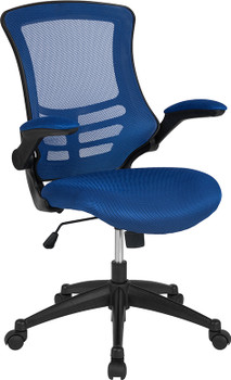 Flash Furniture Blue Mesh Mid-Back Desk Chair, Model# BL-X-5M-BLUE-GG