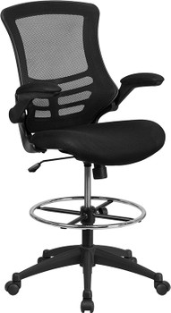 Flash Furniture Black Mesh Drafting Chair, Model# BL-X-5M-D-GG