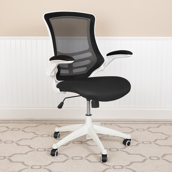 Flash Furniture Black Mesh Mid-Back Desk Chair, Model# BL-X-5M-WH-BK-GG 2
