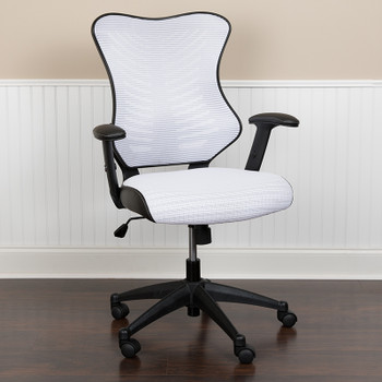 Flash Furniture White Mesh High Back Chair, Model# BL-ZP-806-WH-GG 2