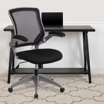 Flash Furniture Black Mid-Back Task Chair, Model# BL-ZP-8805-BK-GG 2