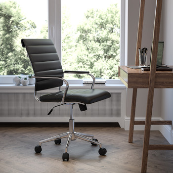 Flash Furniture Black LeatherSoft Office Chair, Model# BT-20595M-1-BK-GG 2