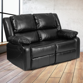 Flash Furniture Harmony Series Black Leather Recline Loveseat, Model# BT-70597-LS-GG 2
