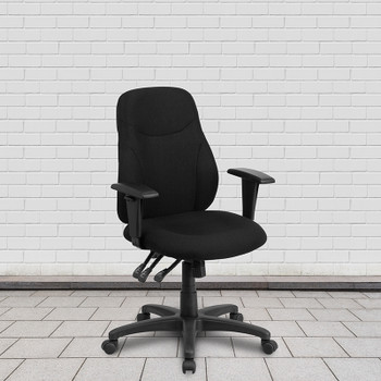 Flash Furniture Black Mid-Back Task Chair, Model# BT-90297M-A-GG 2