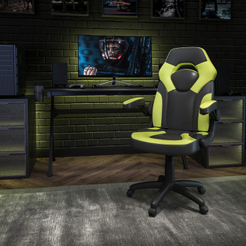 Flash Furniture X10 Neon Green Racing Gaming Chair, Model# CH-00095-GN-GG 2