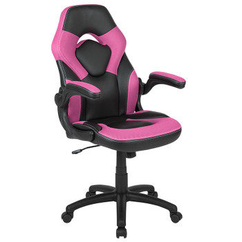Flash Furniture X10 Pink/Black Racing Gaming Chair, Model# CH-00095-PK-GG