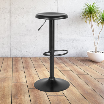 Flash Furniture Madrid Series Black Retro Barstool, Model# CH-181220-BK-GG 2