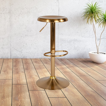 Flash Furniture Madrid Series Gold Retro Barstool, Model# CH-181220-GD-GG 2