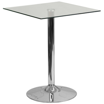 Flash Furniture 23.75SQ Glass Table-30 Base, Model# CH-4-GG