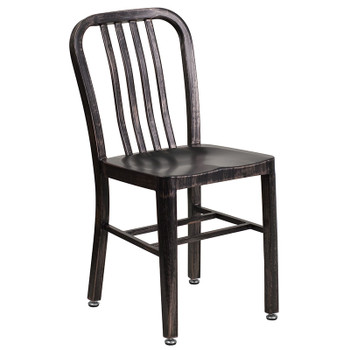 Flash Furniture Aged Black Metal Outdoor Chair, Model# CH-61200-18-BQ-GG
