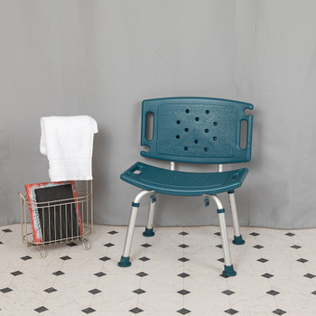 Flash Furniture HERCULES Series Navy Bath & Shower Chair, Model# DC-HY3501L-NV-GG 2