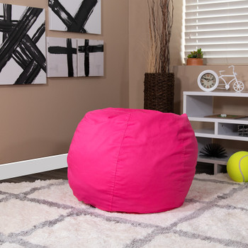 Flash Furniture Hot Pink Bean Bag Chair, Model# DG-BEAN-SMALL-SOLID-HTPK-GG 2