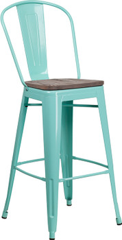 Flash Furniture 30" Mint Metal Bar Stool, Model# ET-3534-30-MINT-WD-GG