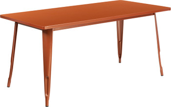 Flash Furniture 31.5x63 Copper Metal Table, Model# ET-CT005-POC-GG