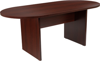 Flash Furniture 6FT Mahogany Conference Table, Model# GC-TL1035-MHG-GG