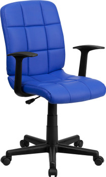 Flash Furniture Blue Mid-Back Task Chair, Model# GO-1691-1-BLUE-A-GG