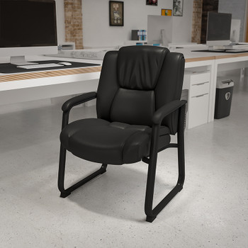Flash Furniture HERCULES Series Black Leather Side Chair, Model# GO-2138-GG 2