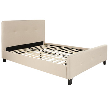 Flash Furniture Tribeca Full Platform Bed-Beige, Model# HG-18-GG