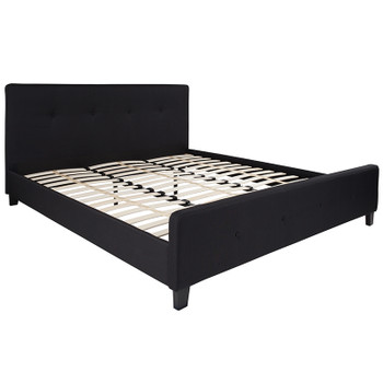 Flash Furniture Tribeca King Platform Bed-Black, Model# HG-24-GG