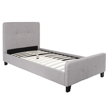 Flash Furniture Tribeca Twin Platform Bed-Light Gray, Model# HG-25-GG