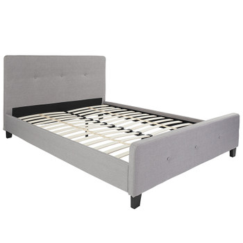 Flash Furniture Tribeca Queen Platform Bed-Light Gray, Model# HG-27-GG
