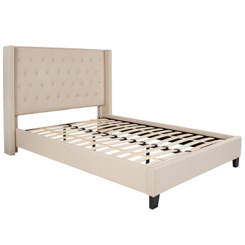 Flash Furniture Riverdale Full Platform Bed-Beige, Model# HG-34-GG