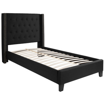 Flash Furniture Riverdale Twin Platform Bed-Black, Model# HG-37-GG