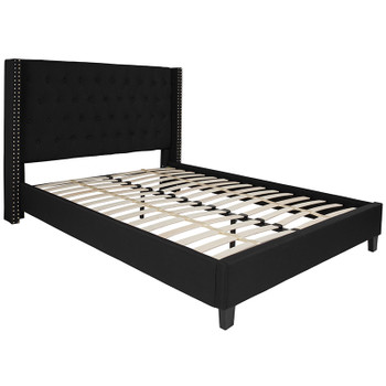 Flash Furniture Riverdale Queen Platform Bed-Black, Model# HG-39-GG