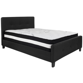 Flash Furniture Tribeca Full Platform Bed Set-Black, Model# HG-BM-22-GG