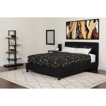 Flash Furniture Tribeca Full Platform Bed Set-Black, Model# HG-BM-22-GG 2