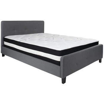 Flash Furniture Tribeca Queen Platform Bed Set-Gray, Model# HG-BM-31-GG