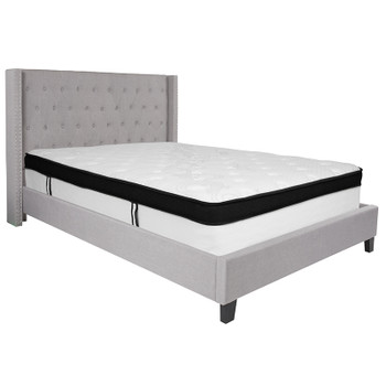 Flash Furniture Riverdale Queen Platform Bed Set-Gray, Model# HG-BMF-43-GG
