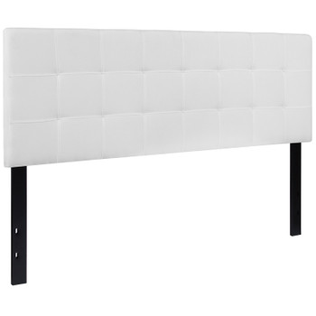 Flash Furniture Bedford Queen Headboard-White Fabric, Model# HG-HB1704-Q-W-GG