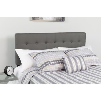 Flash Furniture Lennox Full Headboard-Gray Vinyl, Model# HG-HB1705-F-GY-GG 2