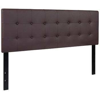 Flash Furniture Lennox Queen Headboard-Brown Vinyl, Model# HG-HB1705-Q-BR-GG