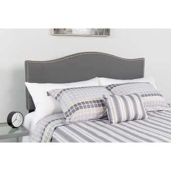 Flash Furniture Lexington Queen Headboard-Gray Fabric, Model# HG-HB1707-Q-DG-GG 2