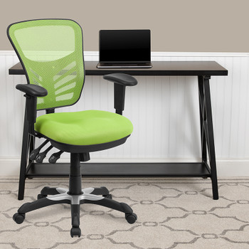 Flash Furniture Green Mid-Back Mesh Chair, Model# HL-0001-GN-GG 2