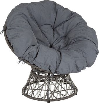 Flash Furniture Bowie Comfort Series Papasan Swivel Patio Chair, Model# JE-5101W-GG