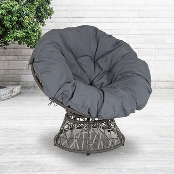 Flash Furniture Bowie Comfort Series Papasan Swivel Patio Chair, Model# JE-5101W-GG 2