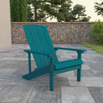 Flash Furniture Charlestown Sea Foam Wood Adirondack Chair, Model# JJ-C14501-SFM-GG 2