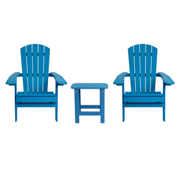 Flash Furniture Charlestown Blue Table and 2 Chair Set, Model# JJ-C14505-2-T14001-BLU-GG