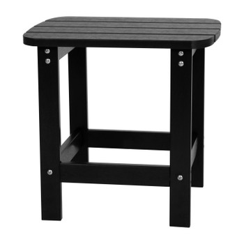 Flash Furniture Charlestown Black Adirondack Side Table, Model# JJ-T14001-BLK-GG
