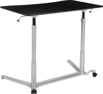 Flash Furniture Black Sit-Stand Computer Desk, Model# NAN-IP-6-1-BK-GG