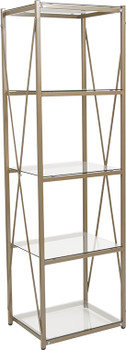 Flash Furniture Mar Vista Collection Glass Storage Shelf, Model# NAN-JH-1796BF-GG