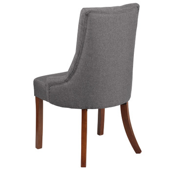 Flash Furniture HERCULES Paddington Series Gray Fabric Tufted Chair, Model# QY-A08-GY-GG 2