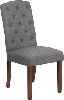 Flash Furniture HERCULES Grove Park Series Gray Fabric Parsons Chair, Model# QY-A18-9325-GY-GG